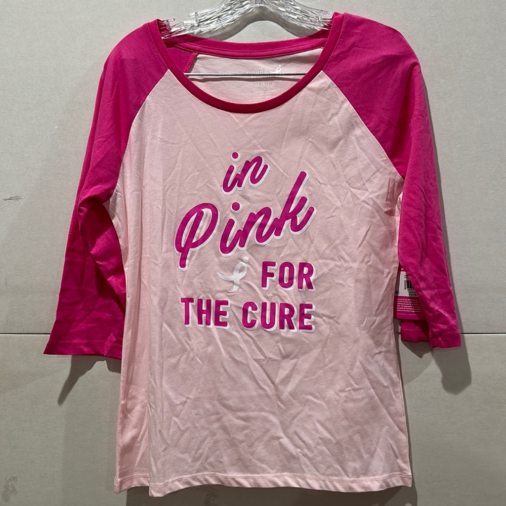 In Pink for the Cure Women’s Shirt Breast Cancer Size M